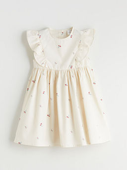 ?i?ekli K?z ?ocuk Elbise