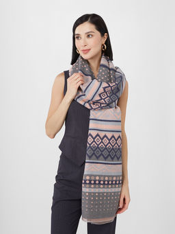 в составе ШЕРСТЬ и КАШЕМИР Большой, мягкий, теплый однотонный двусторонний палантин. - Tantino фото 5