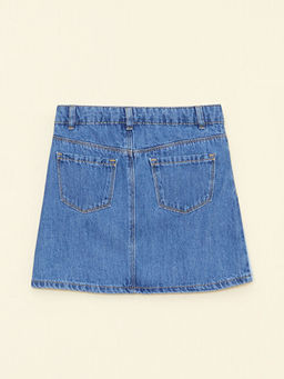 Renk Bloklu K?z ?ocuk Jean Etek - Waikiki фото 2