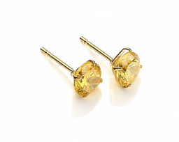 Серьги-гвоздики PR1469 -8 желтый