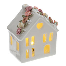 Фигурка декоративная "Дом" (подсветка, 3xLR44 н/п), L8,5 W6,5 H10 см