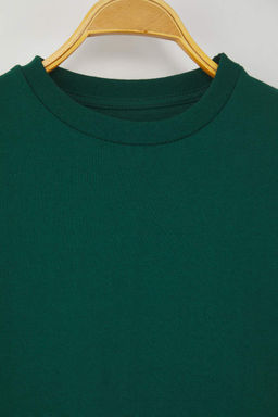 Zumrut Yesili 100% Pamuk Bask?l? Regular Fit Orme Erkek Cocuk T-Shirt TKDAW26TS00012 - Trendyolmilla фото 4