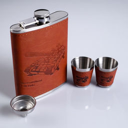 Подарочный набор Танк : фляжка 240 мл, 2 стопки, воронка - Сима-ленд фото 7