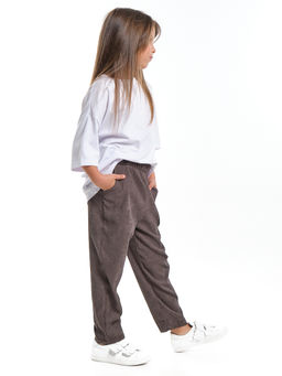 Вельветовые брюки UD 7972 коричневый - Mini maxi фото 9