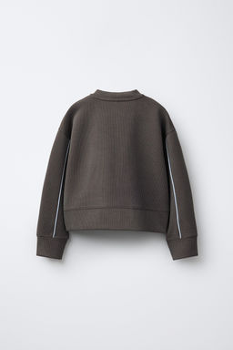 RIBBED BOMBER JACKET WITH MODAL - Zara фото 3