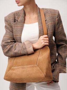 Замшевая сумка Mosaic DBR 31376 светло-коричневый  фото 3