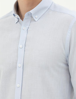 A__k Mavi Slim Fit Uzun Kollu G_mlek - Pierre cardin фото 7