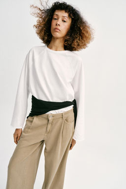 JEANS Z1975 WIDE LEG TIRO ALTO PINZAS / Arena - Zara фото 2