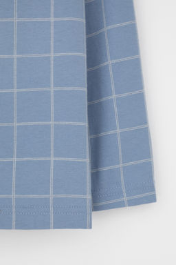 К 1637/серо-голубой,двойная клетка пижама дет - Crockid фото 9