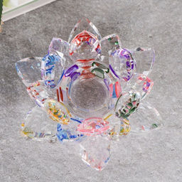 Подсвечник Лотос 9.5 см / GT793 /уп 60/цветной - Галеонтрейд фото 2