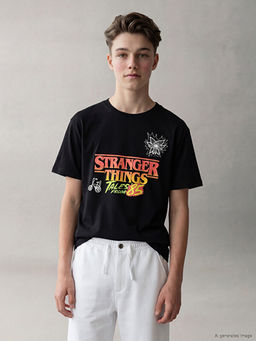 Stranger Things Bask?l? Erkek ?ocuk Ti??rt