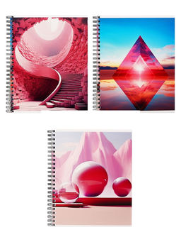 Тетрадь 96 листов в клетку, на гребне «Геометрические фигуры в природе», МИКС