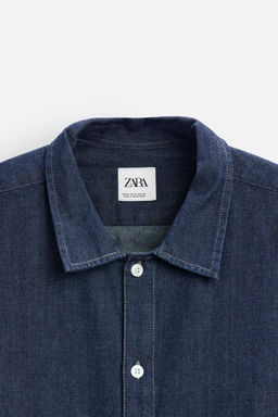 DENIM SHIRT WITH POCKETS - Zara фото 9