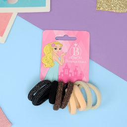 Цена за 6 шт. Резинки для волос «Махрушка спорт», набор 10 шт., полоски блеск нежность, 2.5 см