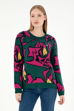 Женский темно-зеленый свитер Неожиданная скидка в корзине