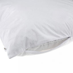 Чехол непромокаемый на подушку 45х45см "Аквамембрана", на молнии, махровый (хлопок 100%) / PUR мембрана, упаковка "классическая", LDPE 14,5х23см, еврослот, "Домашняя мода" (Россия)