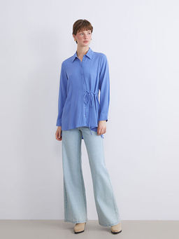 Dokulu Kad?n G?mlek Tunik