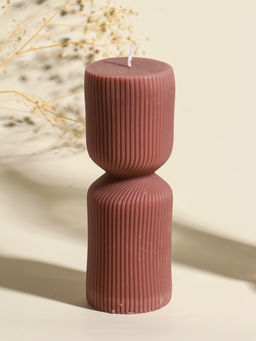 Свеча интерьерная "Греция" капучино 6х6х18 см