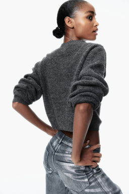 Cardigan en punto de canale con lazo - H&m фото 3