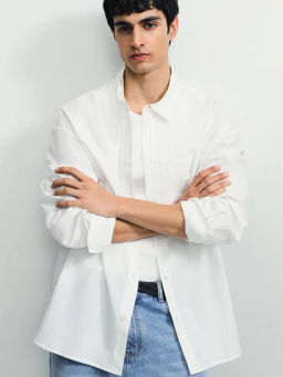 Рубашка oversize из 100% хлопка / Zarina  фото 7