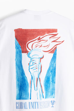 Camiseta con motivo estampado Loose Fit - H&m фото 6