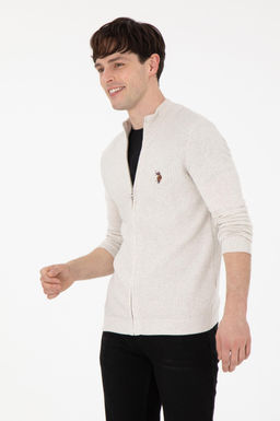 Мужской базовый трикотажный кардиган Stone Melange Неожиданная скидка в корзине