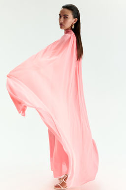 Vestido drapeado con capa decorativa - H&m фото 3