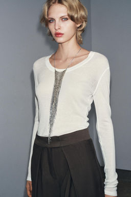 LONG SLEEVE T-SHIRT - Zara фото 2