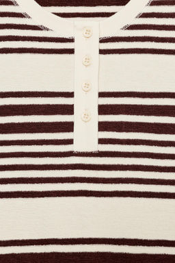 CAMISETA CUELLO PANADERO RAYAS / Rayas