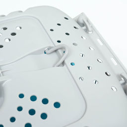 Переноска для животных пластиковая 47 х 30 х 35 см, вес до 9 кг, синяя - Пижон фото 12