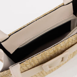 Сумка-тоут на молнии, длинная цепь, цвет бежевый - Simaland фото 3