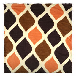 Плед (покрывало) в коляску 80х80см "Каргопольский", велсофт "California" набивной, полиэстер 100%, плотность 160г/м2, упаковка пакет ПП 35х45см, т.м. "Домашняя Мода" (Россия)