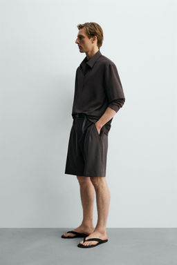 POLO T?CNICO CREMALLERA / Chocolate - Zara фото 4