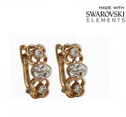 Серьги с кристаллами Swarovski