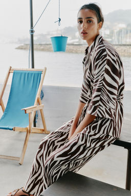 ANIMAL PRINT SAFARI SHIRT - Zara фото 3