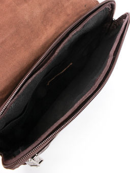 LACCOMA сумка VIN33557-1-коричневый натуральная кожа хлопок