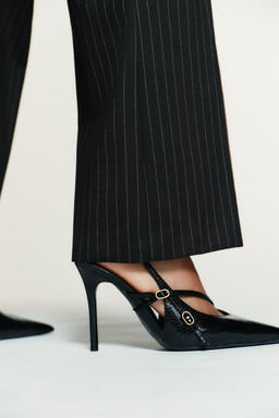 HIGH-HEEL SHOES WITH STRAPS AND BUCKLES - Zara фото 10