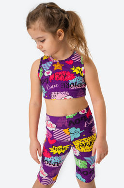 Летний костюм из бамбука для девочки Happyfox