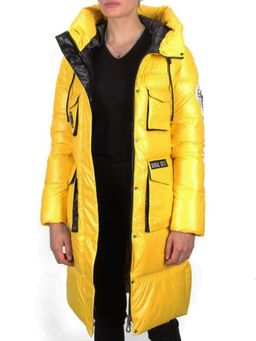 2187 YELLOW Куртка зимняя женская AIKESDFRS (200 гр. холлофайбера) - Fashion фото 7