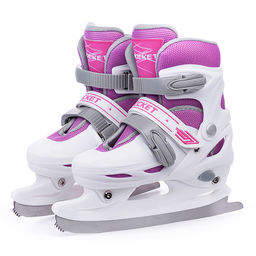 Коньки детские M бело-розовые