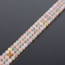 Бусины для украшений из Берилла, Аквамарина и Морганита (72 бусины) 40 см