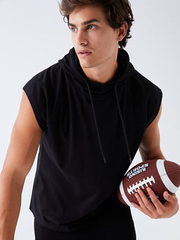 DRY-TECH Kap??onlu Erkek Kolsuz Ti??rt