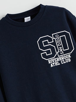 Bask?l? Erkek ?ocuk Sweatshirt ve E?ofman Alt?