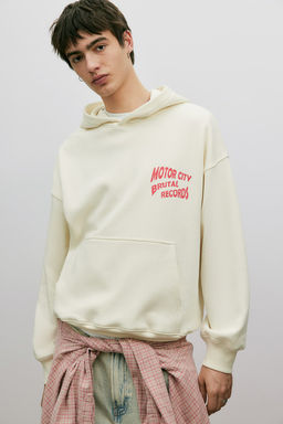 Sudadera con capucha y estampado Oversized Fit - H&m фото 2