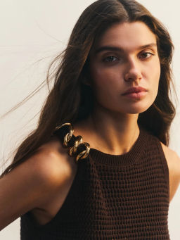 Топ из ажурной вязки / Zarina  фото 3