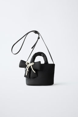 NYLON CROSSBODY BAG WITH BOW