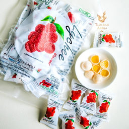 Молочные Ириски c Желейной Начинкой Личи