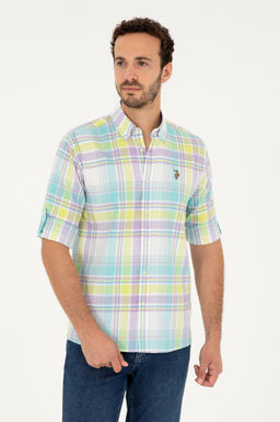 U. S. Polo Assn / Мужская мятная рубашка с длинным рукавом