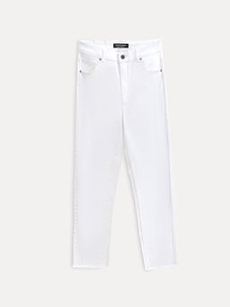 CONTE CON-723 Белые джинсы slim из eco-friendly денима white - Conte elegant фото 8
