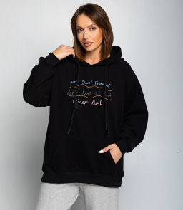 Худи #КТ3629, чёрный